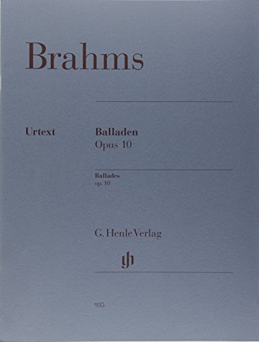 Balladen op. 10; Klavier 2 ms: Instrumentation: Piano solo (G. Henle Urtext-Ausgabe) von HENLE